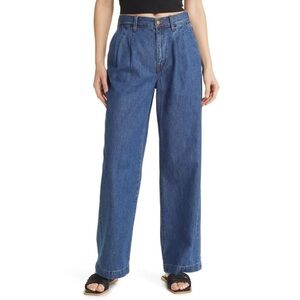 MADEWELL Baggy Pleated Straight Leg Jeans Size 26